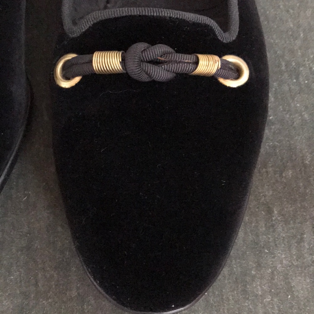 VTG Baker Benjes Velvet Dress Shoes Slippers 9